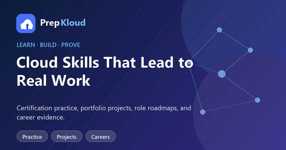 PrepKloud cloud skills platform banner